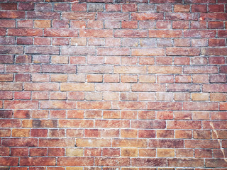 Brick wall background. Brown and red bricks, masonry texture of a building exterior