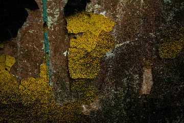 Photo of an old cracked paint wall