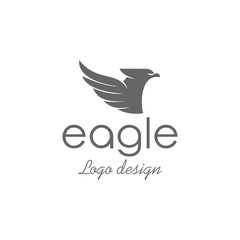 Obraz premium Eagle logo design , Abstract Eagle logo design template, Eagle Logo Vector