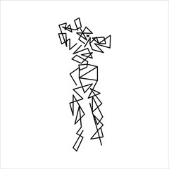 Abstract geometric human anatomy 