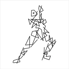 Abstract geometric human anatomy 