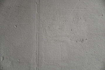 fresh plaster on the wall