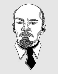 Vladimir Lenin portrait.