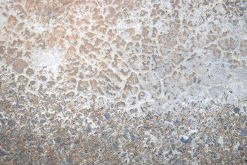 Concrete surfaces that are weathered and corroded by sunlight.