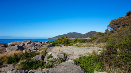 Bicheno Blowhole with Fountain, Tasmania, Australia