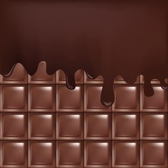 chocolate bar isolated vector flat design