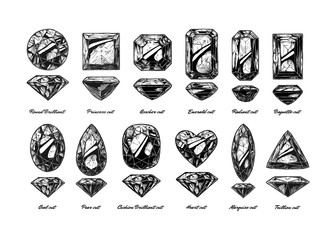 Diamond cuts and shapes