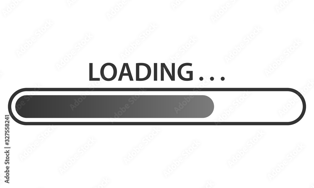 Poster loading vector icon