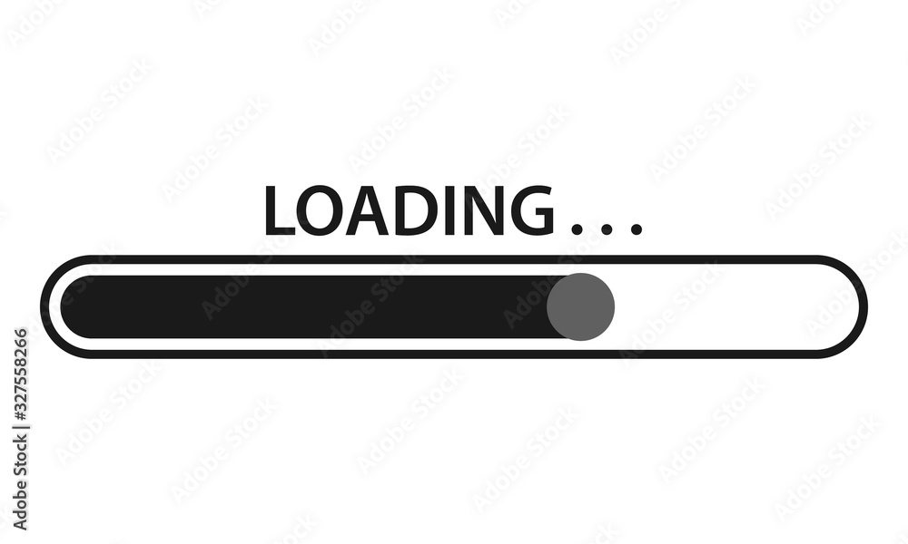 Poster loading vector icon
