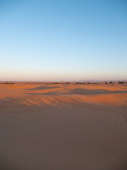 Sand dunes in Dubai UAE sunset summer