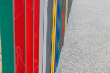 colorful surfboards on the beach