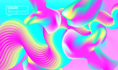 Abstract Vector. Fluid shapes composition.