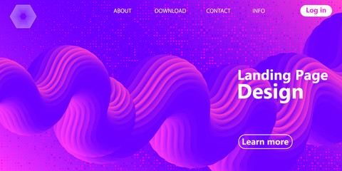 Purple background. Fluid shape. Abstract flow.