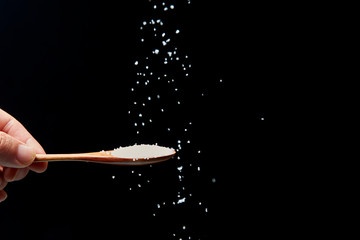 Fototapeta premium White granulated sugar