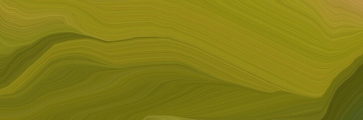 Obraz premium futuristic background banner with olive, peru and dark golden rod color. curvy background design