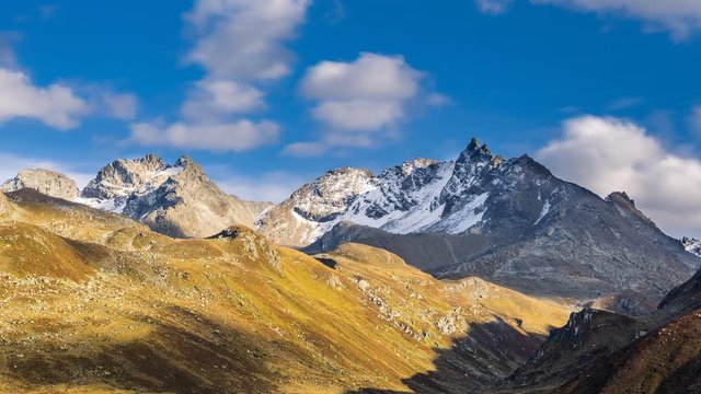 Timelapse of Bieler Hoehe, Paznaun Valley, Tyrol, Austria