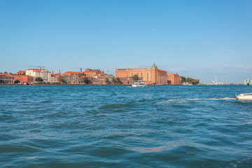 Beautifull view of Venice. Giudecca island. Gradn canal