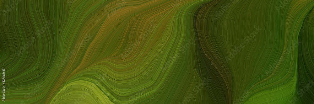Poster landscape orientation graphic with waves. modern soft swirl waves background illustration with very 