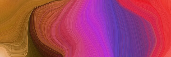futuristic banner with waves. abstract waves illustration with moderate red, moderate violet and old mauve color