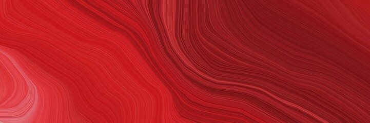 dynamic futuristic banner. contemporary waves design with firebrick, dark red and crimson color