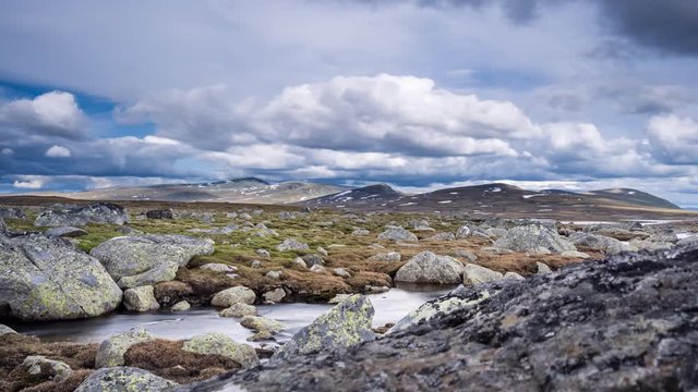 Timelapse of Jotunheimen National Park, Province Innlandet, Norway