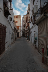 Fototapeta premium Historyczne miasto Jeddah, stare domy Jeddah Arabia Saudyjska 2020