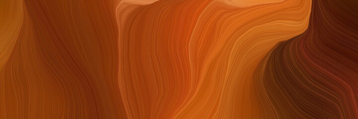 futuristic banner background with chocolate, coffee and very dark red color. modern curvy waves background design