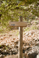 road signs to the mountain, space to write