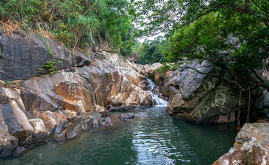 Swing at park, Vietnam, Ba Ho waterfall