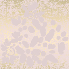 Hello Spring modern chic feminine stylish banner template with  delicate florals, botanicals on blush pink and gold foil texture background