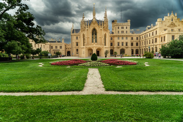 Fototapeta premium Very old castle in Moravia region in Czech Republc