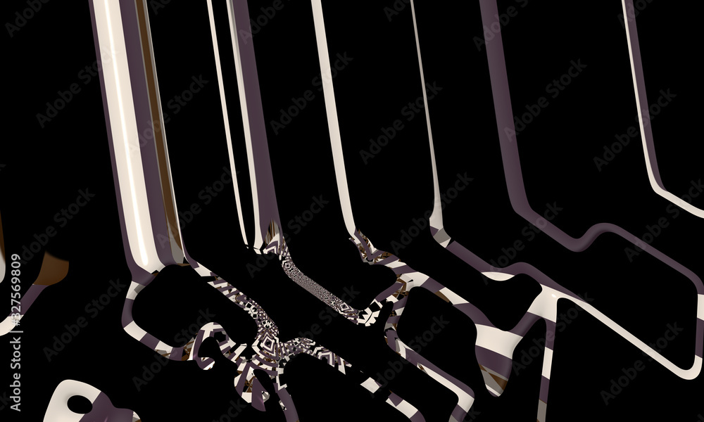Poster modern futuristic pattern. dynamic background. fractal artwork for creative graphic design