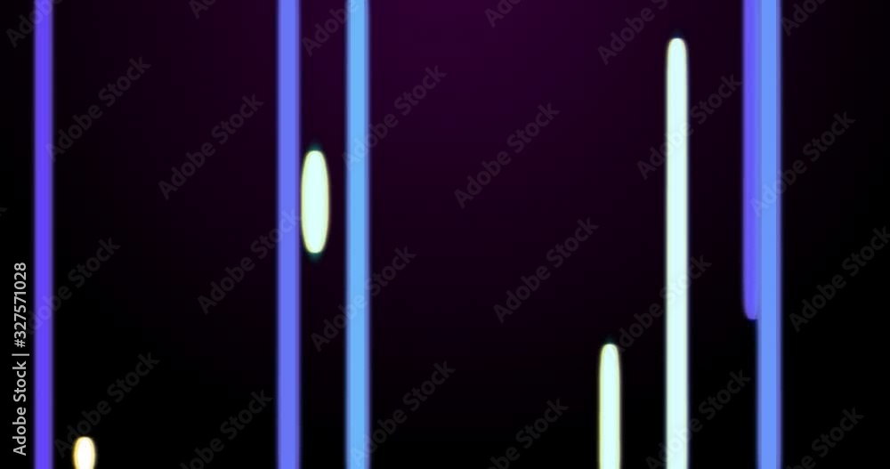Poster geometric laser beam simulation on black background. neon lines with flat minimal design moving