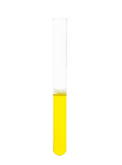 yellow liquid in test tube