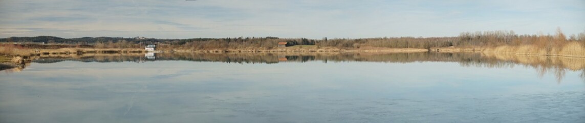 Panorama vom Höglinger Weiher