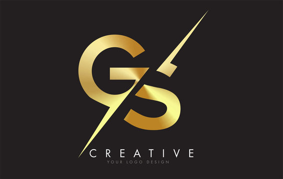 Initial letter gs creative elegant logo template Vector Image