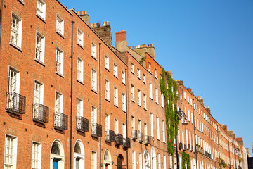 The Georgian area of Dublin, Ireland