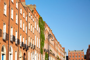 Obraz premium The Georgian area of Dublin, Ireland