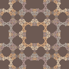 Paisley ornament. Buta. Polka dots. Ikat. Traditional ornament. Vector illustration for web design or print.