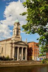 A view along the quays in Dublin City, Ireland