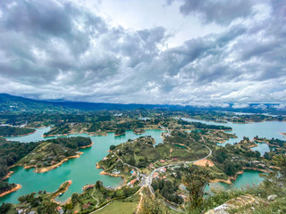 Piedra del Peñol in Guatape in Colombia