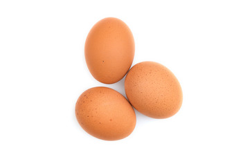eggs isolated on white background