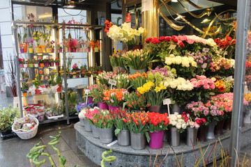 flowers at the market