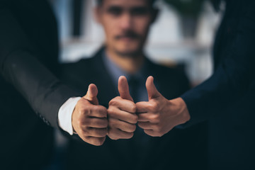 Business men are planning their business plans for a growing company.