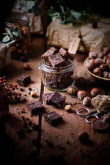 Vegan nutella fudge..style rustic