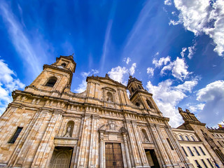 Fototapeta premium Montserrate view in Bogota, Colombia