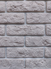 The background of the wall is a light-colored brick surface. The texture of the brick. Abstract wall background.