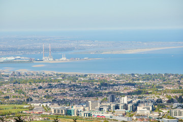 Obraz premium Skyline of Dublin City, Ireland