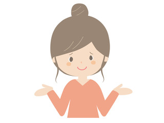 Young woman saying I do not know