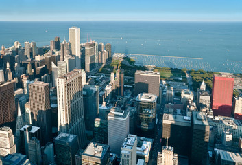 USA Chicago Luftaufnahme der Stadt